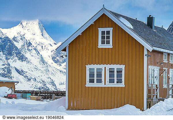 Traditional house  Sakrisoy  Lofoten Islands  Norway