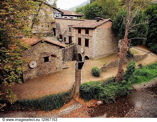 Traditional stone architecture. Potes. Cantabria  Spain. Conjunto histórico artístico.