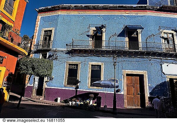 Traditionelle Architektur im UNESCO-Welterbe Guanajuato  Mexiko.