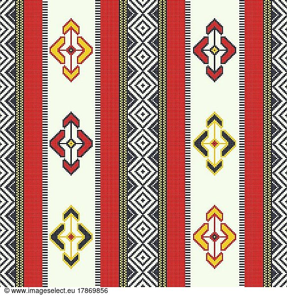 Traditionelle Berber Stickerei nahtlose Muster  Vektor-Illustration