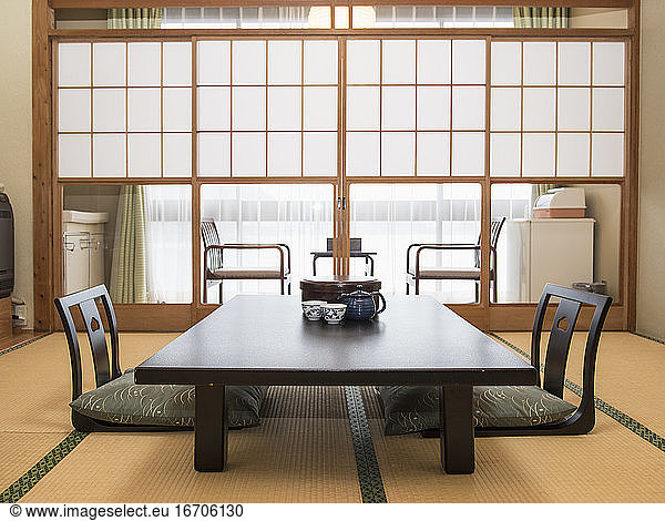 traditionelle japanische Wohnung in Kyoto