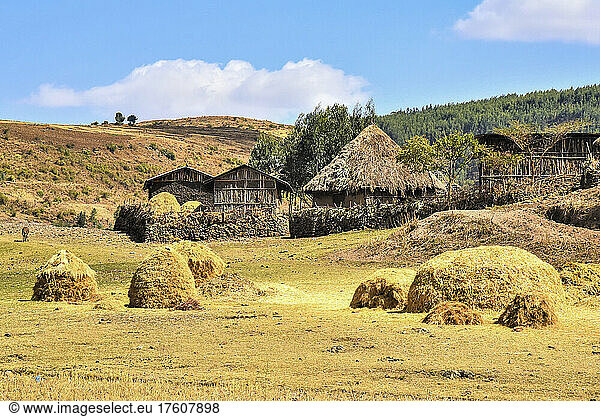 Traditionelles Wohnen auf dem Land in Äthiopien; Äthiopien
