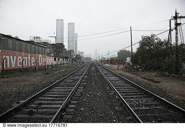 Train Tracks In Buenos Aires  Argentina