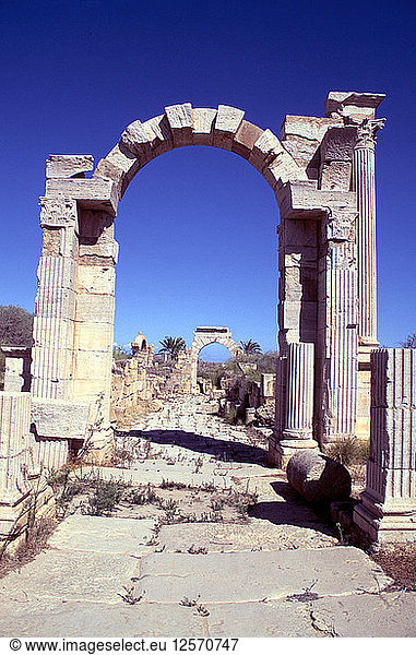 Trajansbogen  Leptis Magna  Libyen.