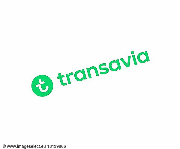 Transavia France  gedrehtes Logo  Weißer Hintergrund
