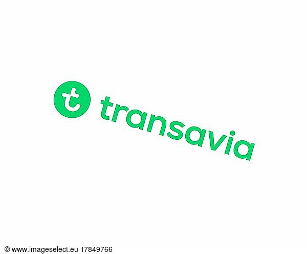Transavia France  gedrehtes Logo  Weißer Hintergrund B
