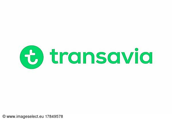 Transavia France  Logo  Weißer Hintergrund