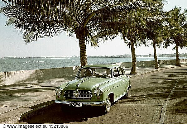 transport  car  Borgward Isabella limousine  version 1954  in Mexico  1955