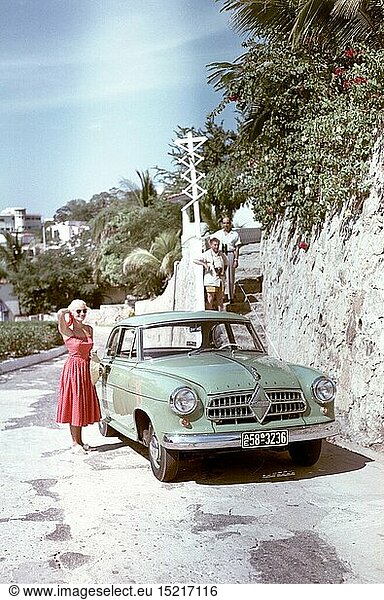transport  car  Borgward Isabella limousine  version 1954  Mexico  1955