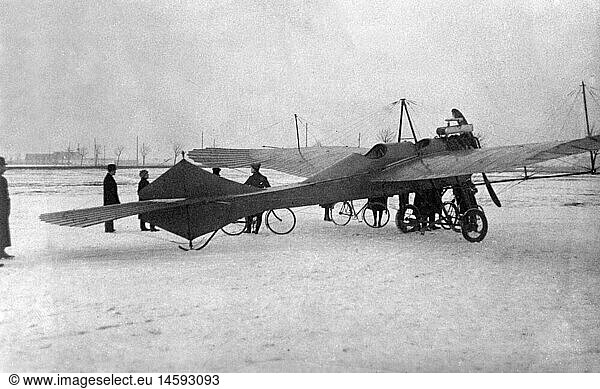 transport / transportation  aviation  aircrafts  Etrich II 'Taube' of Igo Etrich  picture postcard  circa 1912