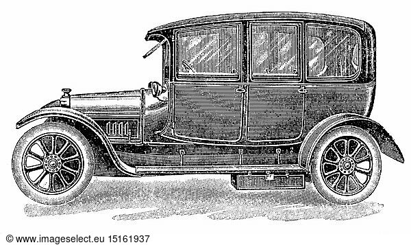 transport / transportation  car  car (1920s)  illustration from Soviet encyclopedia  1926