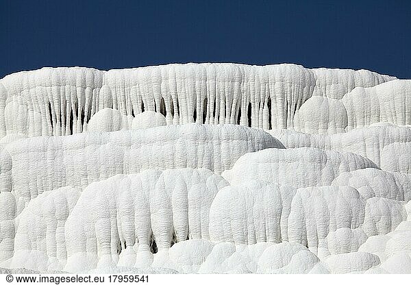 Travertinen von Pamukkale  Denizli  Türkei  Asien