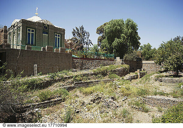 Treasury Of Ark Of The Covenant Above The Remains Of The First St Mary Of Zion Church; Axum  Tigray Region  Ethiopia