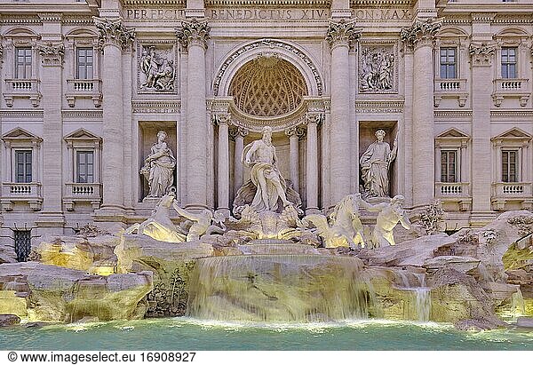 Trevi Fountain  Fontana di Trevi  Rome  Italy  Europe