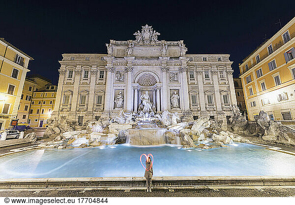 Trevi Fountain; Rome  Lazio  Italy