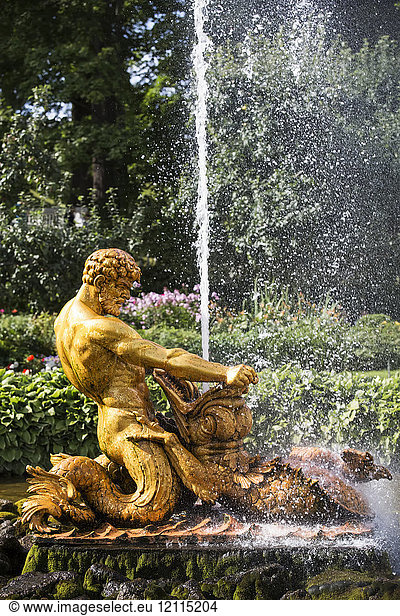 Triton Fountain; Peterhof  Russia