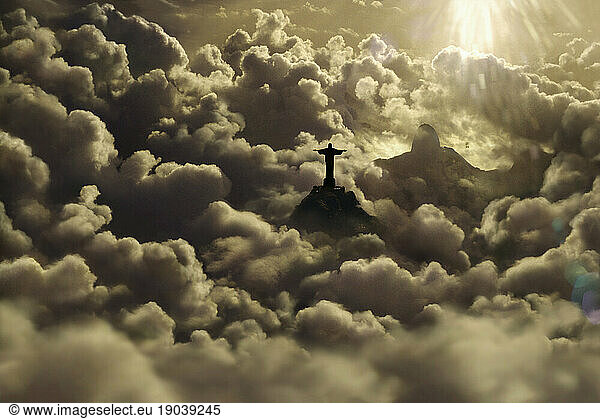 Tropical cumulus clouds over Rio de Janeiro