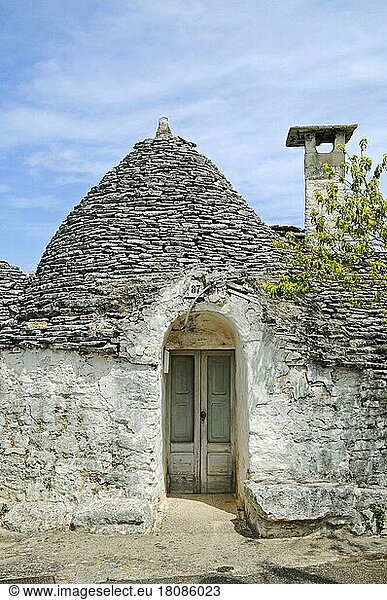Trulli  Trullo  Häuser  Kegelbauten  Unesco Weltkulturerbe  Unesco  Alberobello  Provinz Bari  Apulien  Italien  Europa