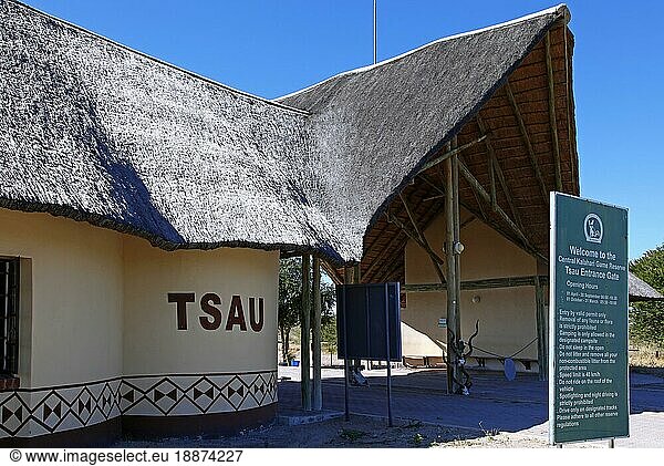 Tsau Eingangstor  Zentral Kalahari Wildschutzgebiet CKGR. Botswana  Botsuana