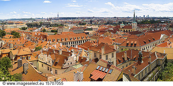 Tschechische Republik  Prag  Panorama der Kleinseite von Prag