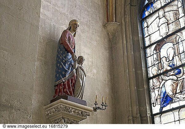 Tullier-Kapelle  Kathedrale St. Stephan  Bourges  Departement Cher  Provinz Berry  Region Centre-Val de Loire  Frankreich.