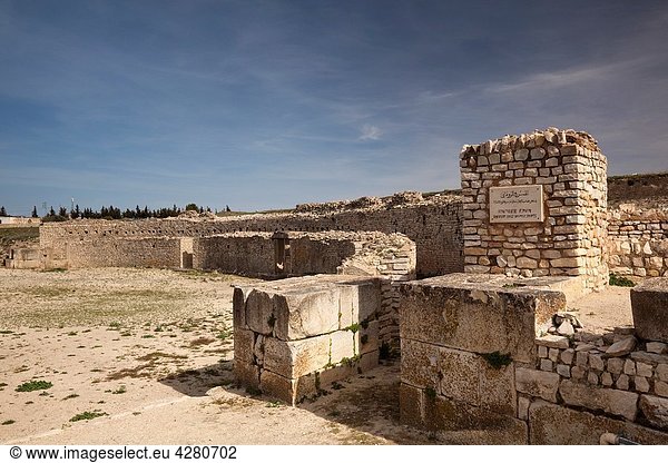 Tunisia, Central Western Tunisia, Makthar, ruins of the Roman-era city of Mactaris, amphitheater