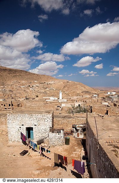 Tunisia, Ksour Area, Toujane, Berber village along Route C 104