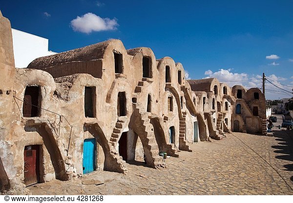 Tunisia  Ksour Area  Medenine  Ksar Medenine  ancient fortified ksar building