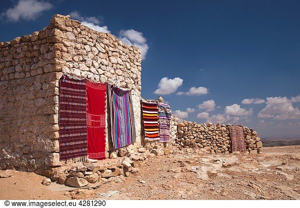 Tunisia  Ksour Area  Toujane-area  Berber desert carpet shop