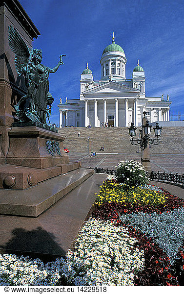 Tuomiokirkko Luteran Cathedral  Helsinki  Finland  Scandinavia  Europe