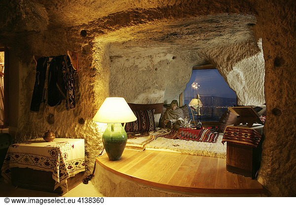 TUR Türkei Kappadokien : Museum Hotel. Sultan Cave Suite. Uchisar