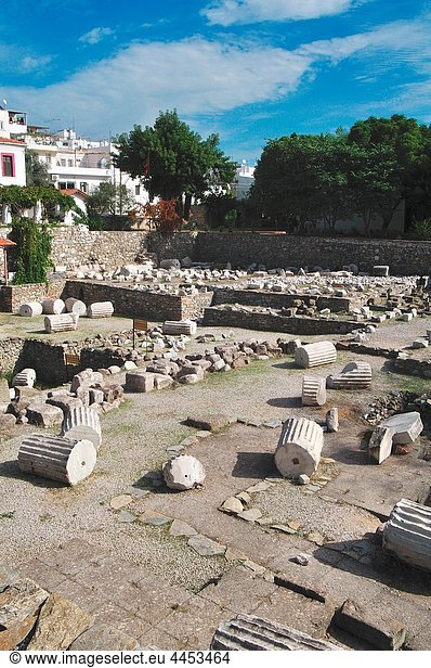 Turkey  Aegean sea  Bodrum  Ruins of the Mausoleum Bodrum Ancient Greek Halicarnassus Halicarnassos