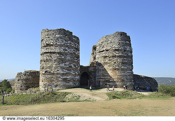 Turkey  Anadolu Kavagi  Yoros castle ruin