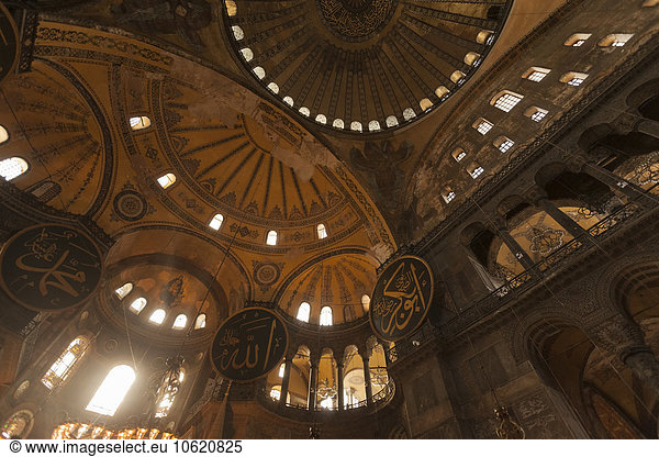 Turkey  Istanbul  Interior of Hagia Sophia