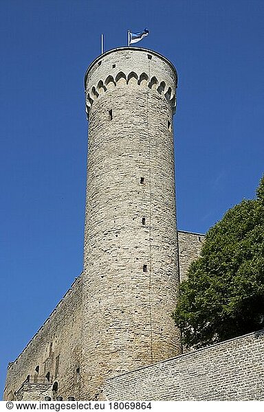 Turm der Burg auf dem Domberg  Tallinn  Estland  Tallinn  Estland  Europa