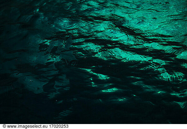 Turquoise sea surface