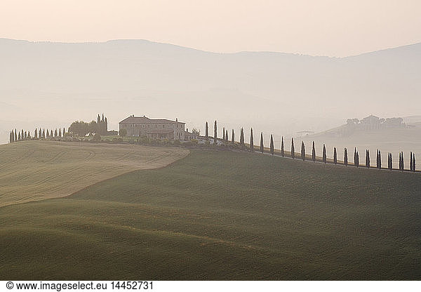 Tuscan Farmhouse at Dawn