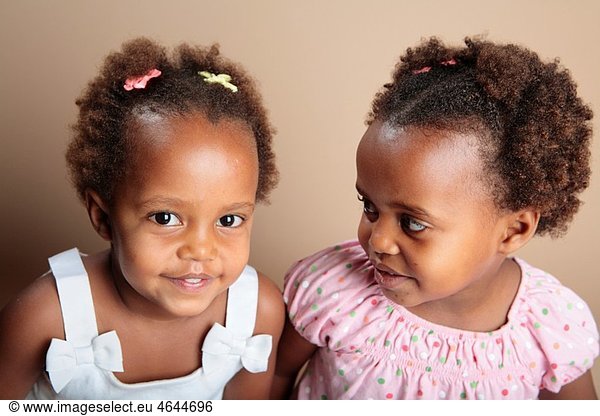 Twin African American Girls