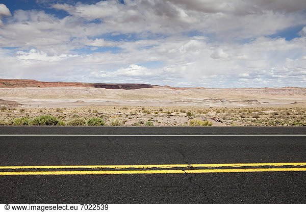 Two Lane Desert Road