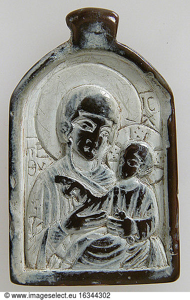 Two-Sided Pendant with the Virgin and Christ Child and John the Forerunner