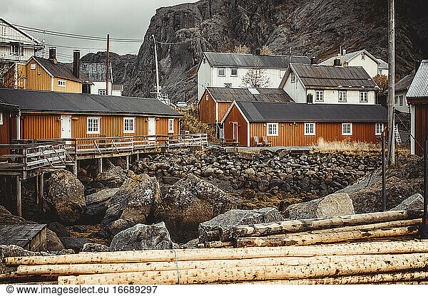 typical Norwegian stilt fishermen's huts