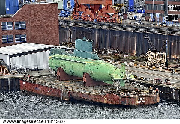 U-Boot  Schiffsbau  Howaldtswerke-Deutsche Werft  Kiel  Schleswig-Holstein  Deutschland  HDW  Europa