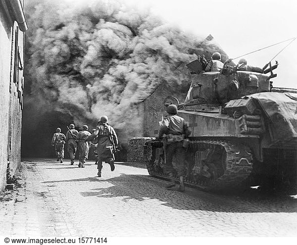 U.S. army military soldiers World War II Germany historical