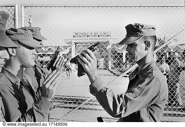 U.S Military Guards  Guantanamo Bay U.S. Naval Base  Cuba  Warren K. Leffler  November 12  1962