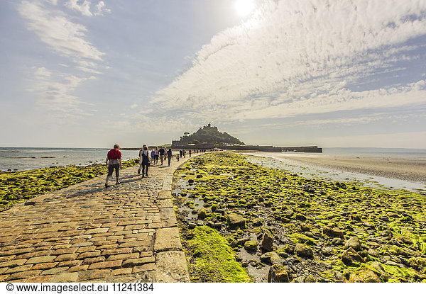 UK  Cornwall  Marazion with St. Michael's Mount in background