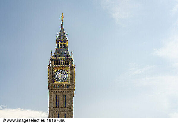 UK  England  London  Elizabeth Tower standing against sky
