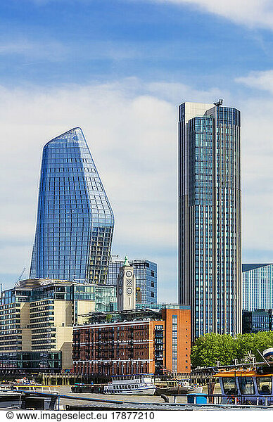 UK  England  London  Skyline with tall modern skyscrapers