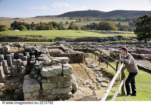 UK. England  Northumberland  Bardon Mühle  Chesterholm  Hadrian´s Wand  UNESCO-Welterbe  Kastell Vindolanda römische Festung und Museum.