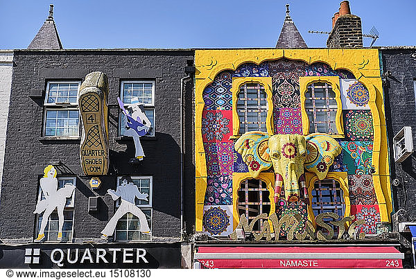UK  London  Camden Town  house facades