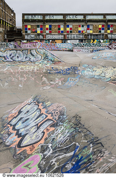 UK  London  skatepark in Brixton